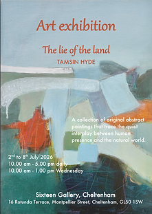 Tamsin Hyde exhibition poster
