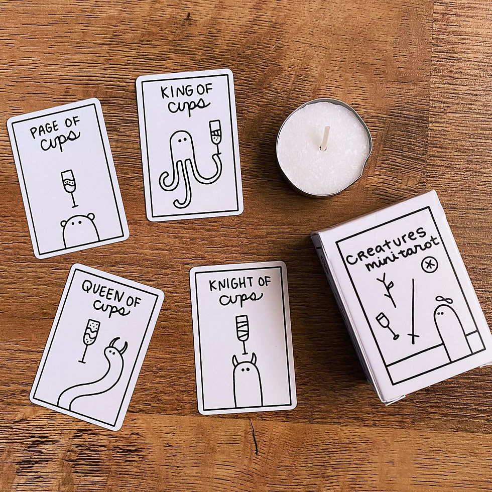 Thumbnail: Mini Tarot: Black and White