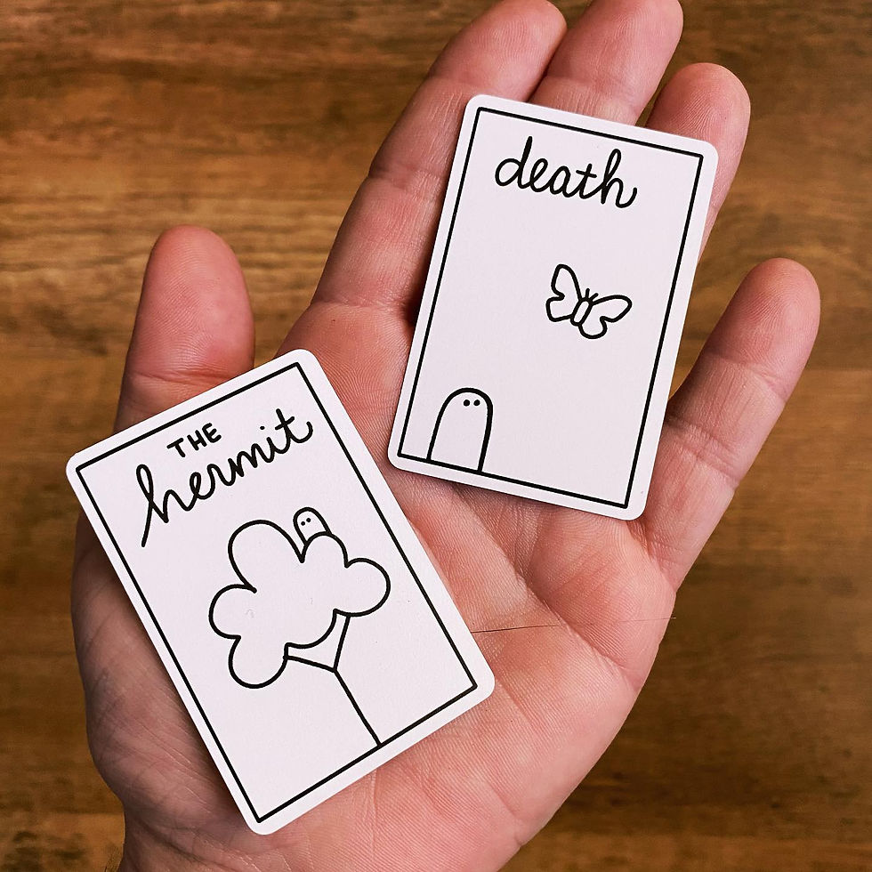 Thumbnail: Mini Tarot: Black and White