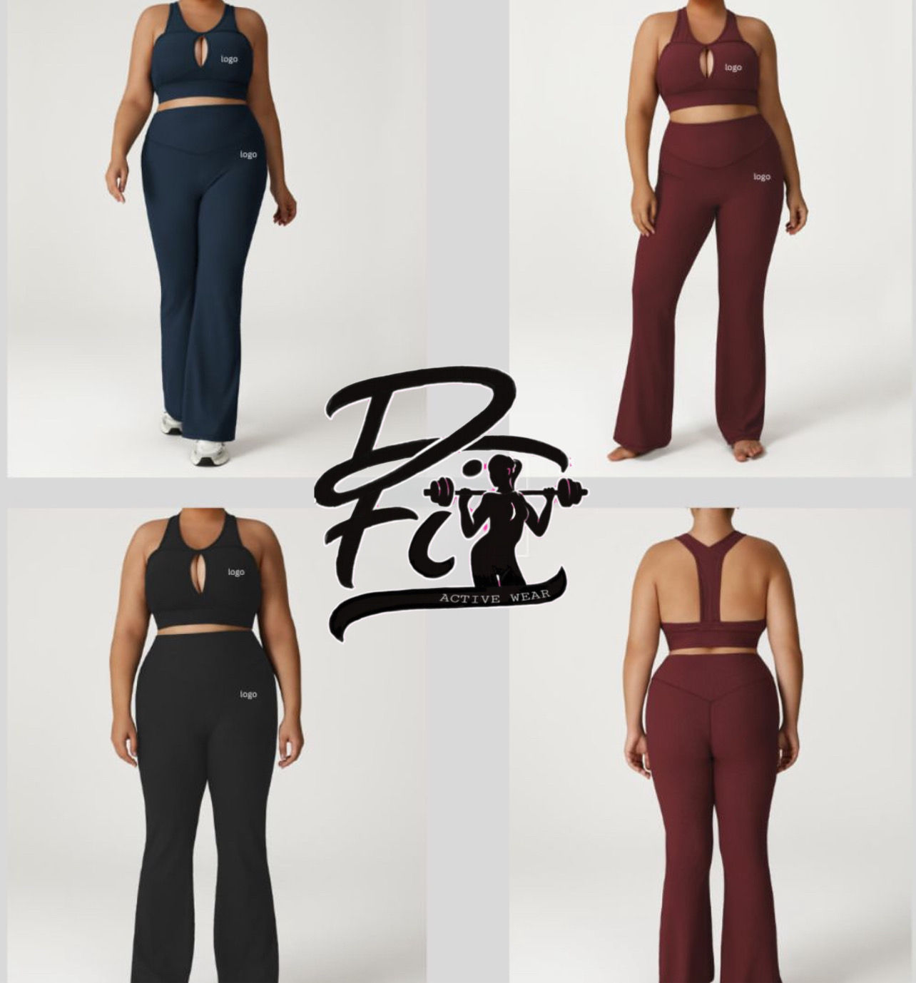 Plus Size 2 piece T-top Set