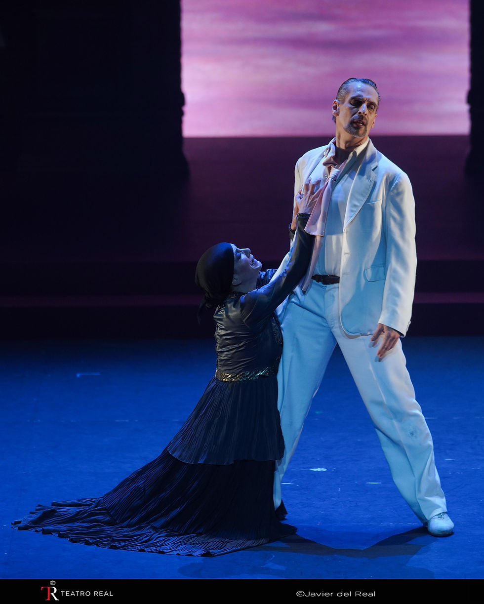 Eva Yerbabuena y Fran Velasco en Medea