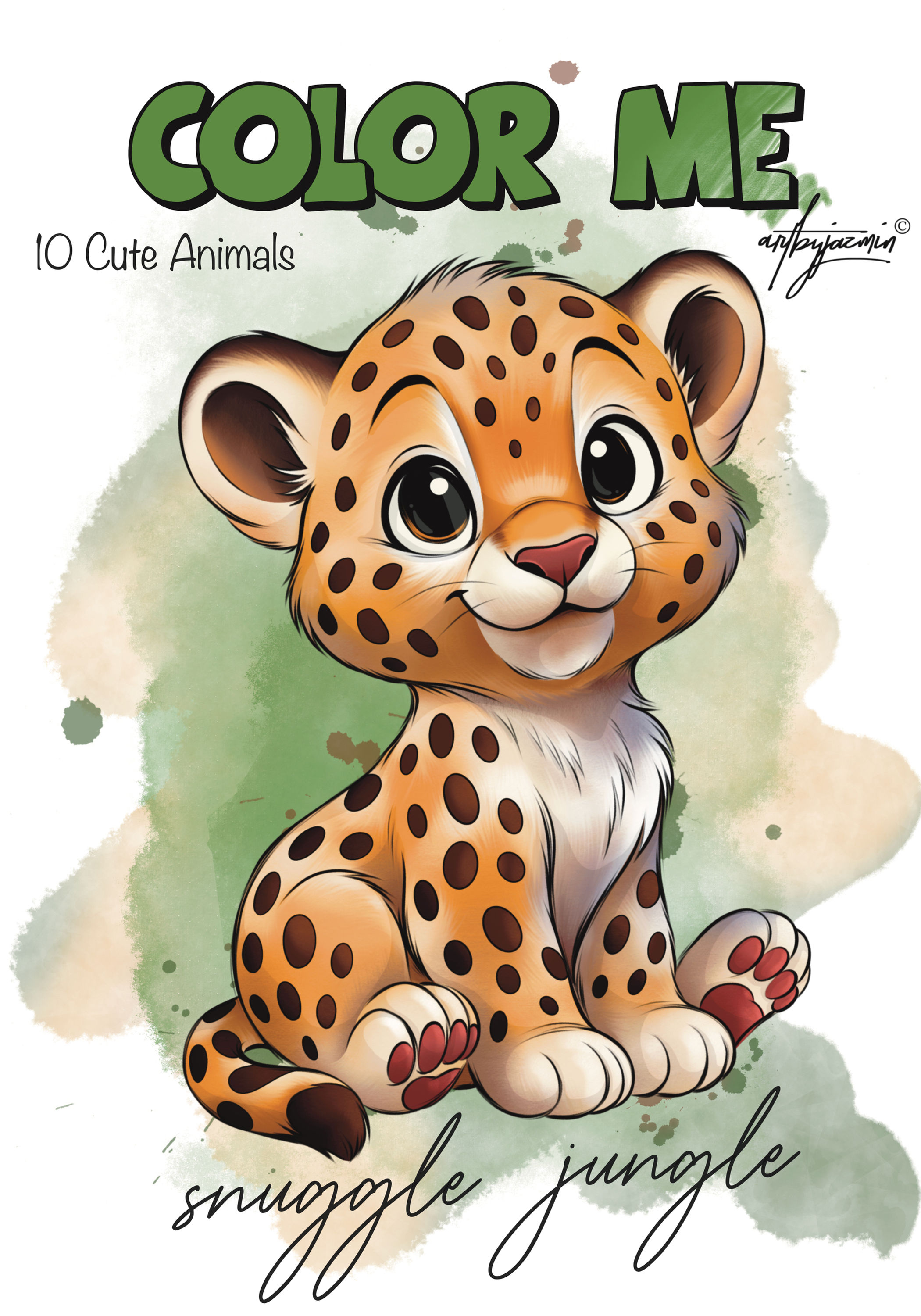 10 Ausmalbilder Jungle Animals (zum selber ausdrucken)