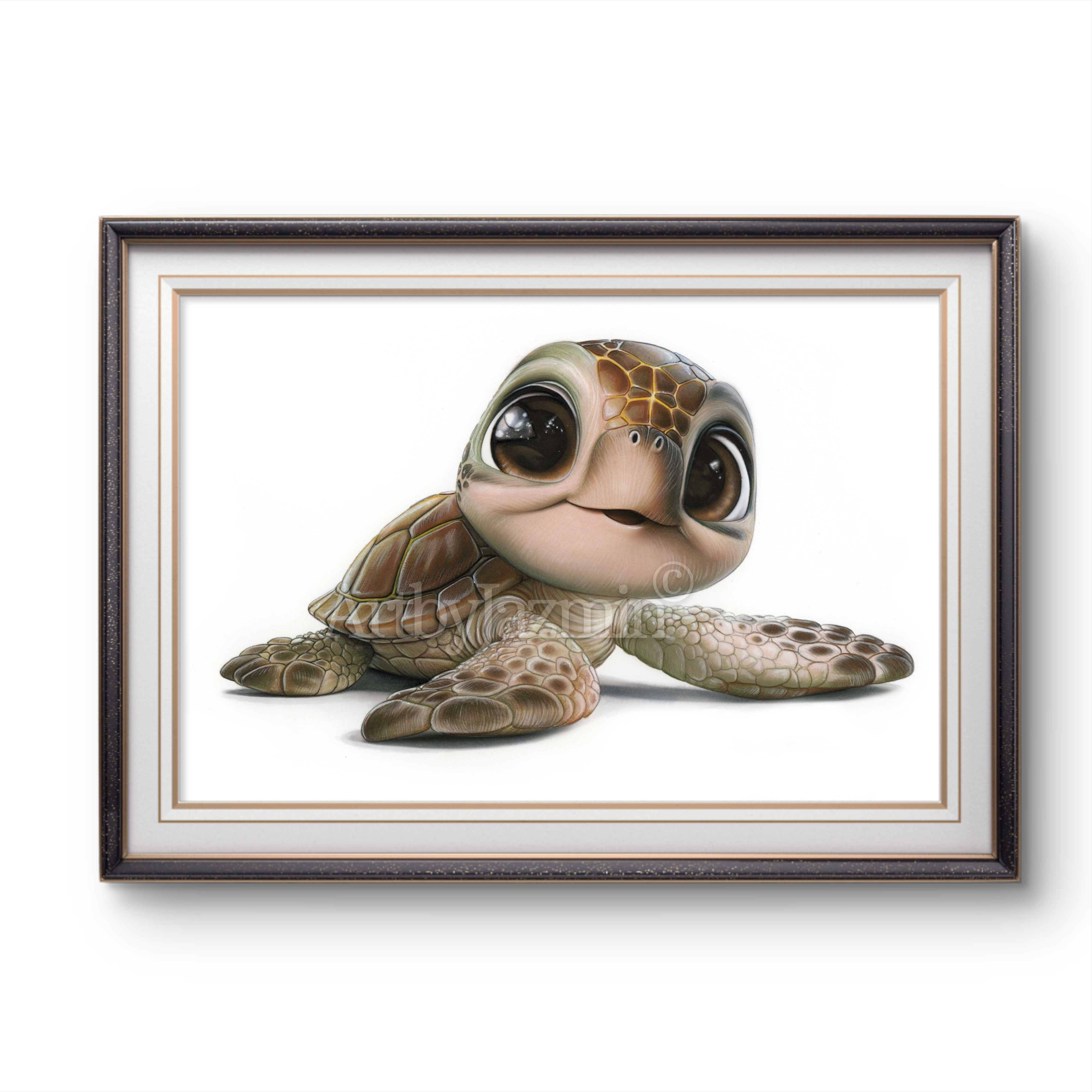 „Splash“ the Baby Turtle ART PRINT