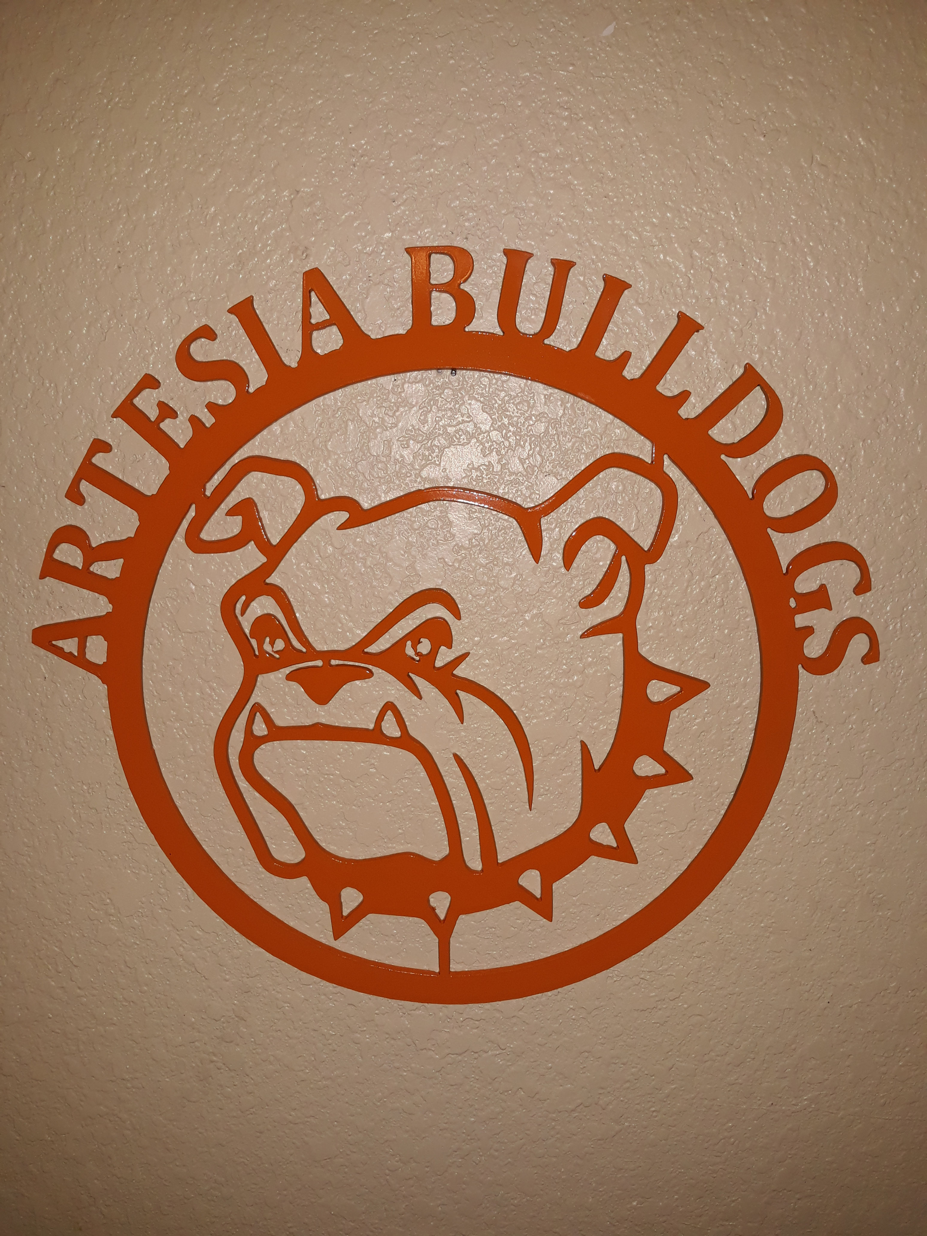 16 inch Artesia Bulldogs Logo 