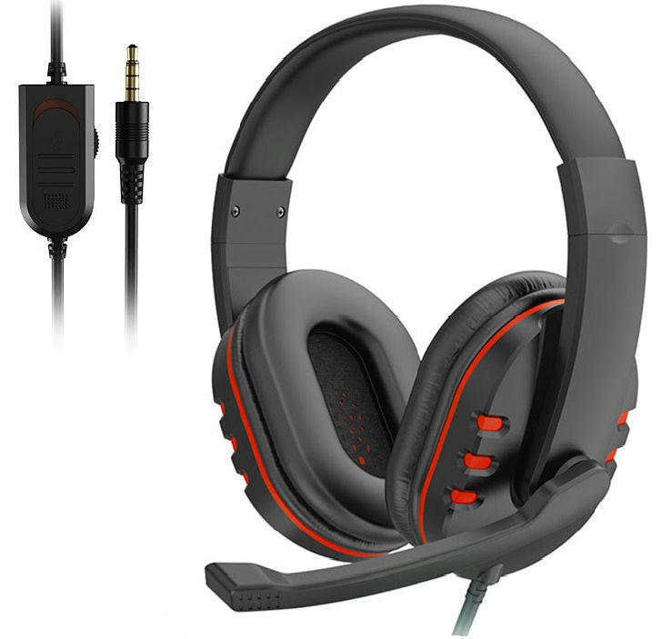 Thumbnail: Headphones 3.5mm Wired Gaming Headset Earphones Music For PS4 Play Station 4 Gam