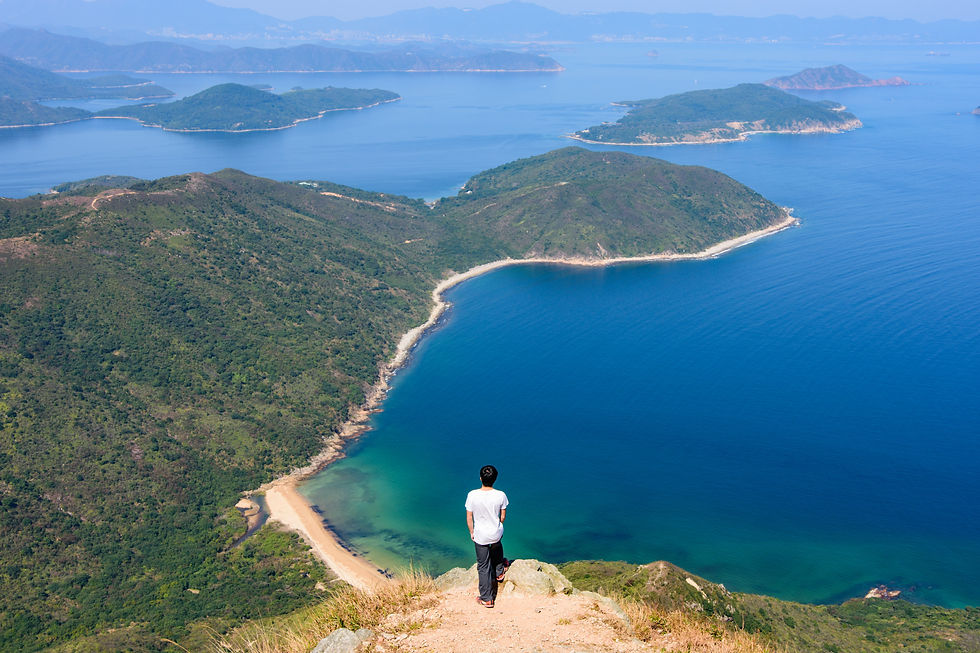 Shark Peak with me at the foreground