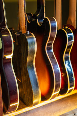 The Ely | Luxury hardwood guitar display cabinet