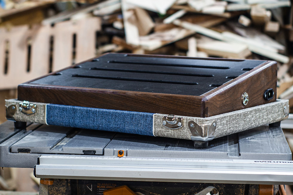 Walnut Hardwood Pedalboard