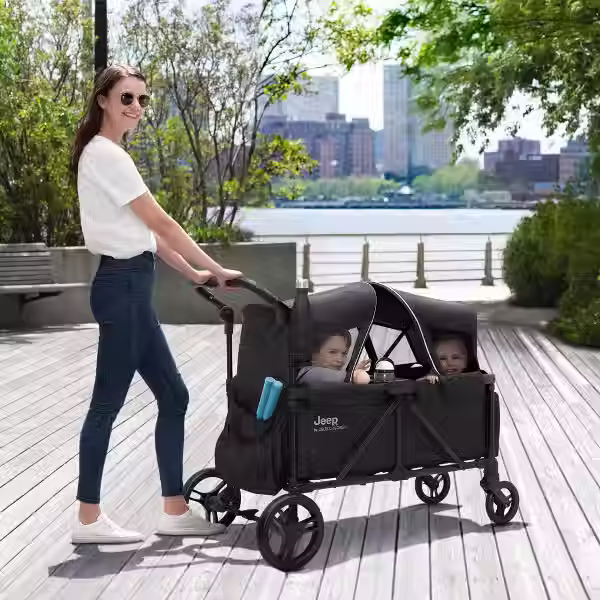 Thumbnail: Jeep Evolve Stroller Wagon by Delta Children