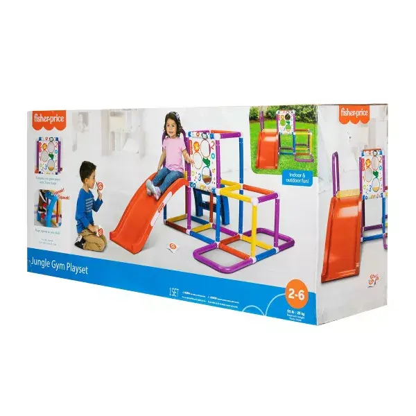 Thumbnail: Fisher-Price Climbing Jungle Gym Play Set with Toss Game