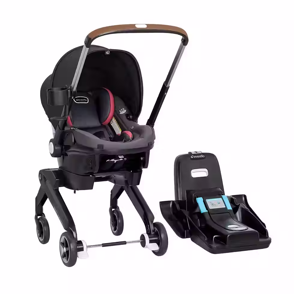 Thumbnail: Evenflo Shyft DualRide Travel System with Carryall Storage
