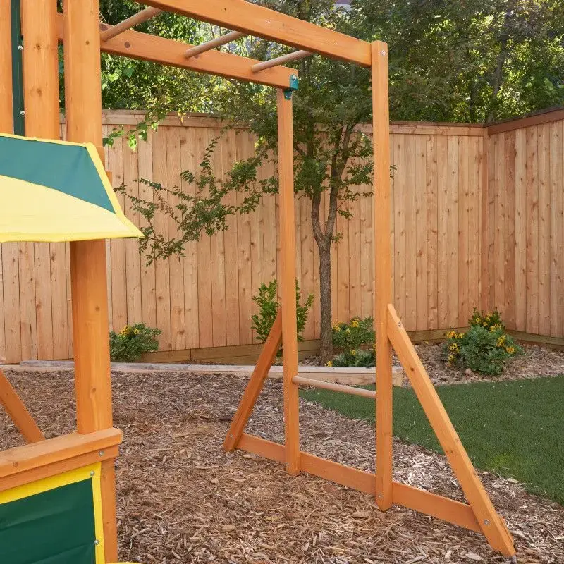 Thumbnail: Kidkraft Brightside Wooden Swing Set / Playset