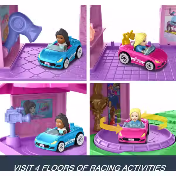 Thumbnail: Hot Wheels RacerVerse Barbie Spiral Race Playset