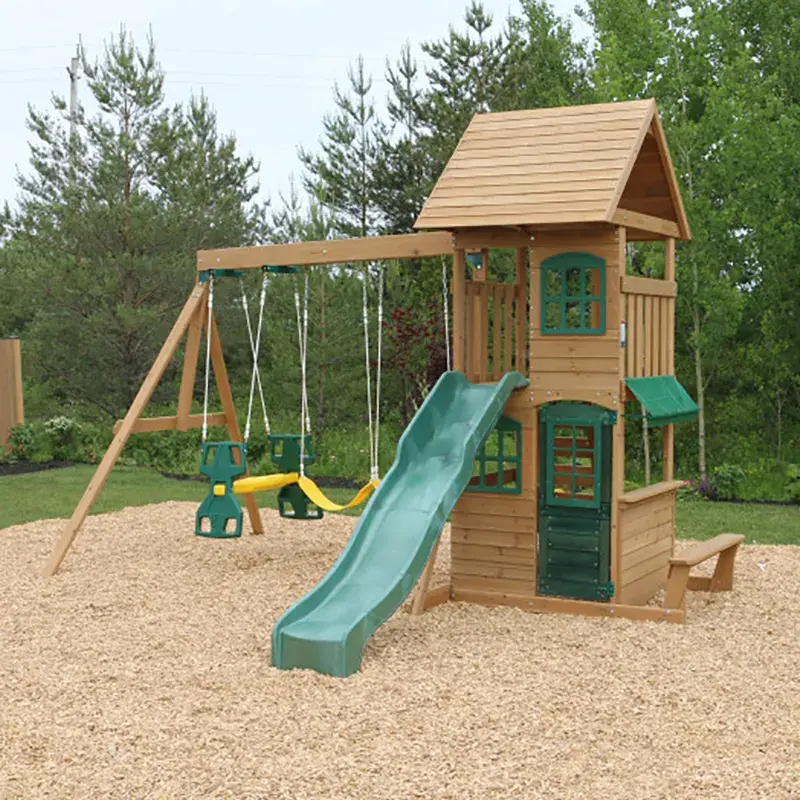 Thumbnail: Kidkraft Windale Wooden Swing Set