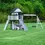Thumbnail: Backyard Discovery Canyon Creek Swing Set, White