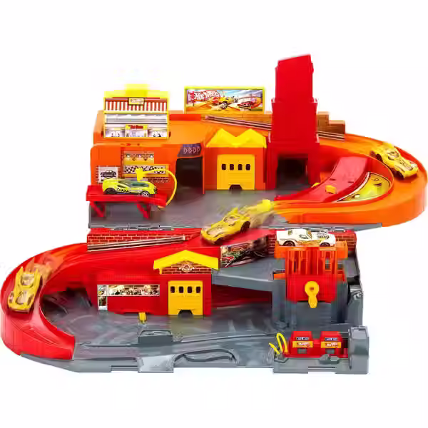 Thumbnail: Hot Wheels City Sto & Go Refresh Toy Vehicle Playset