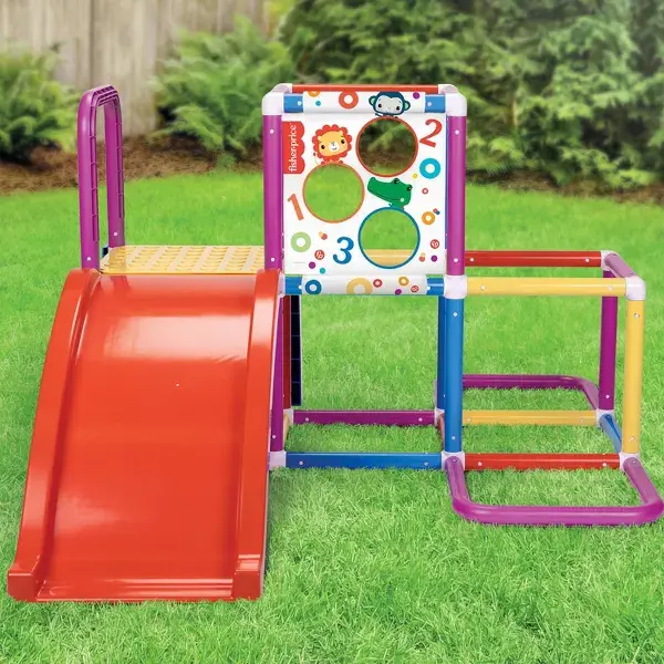 Thumbnail: Fisher-Price Climbing Jungle Gym Play Set with Toss Game