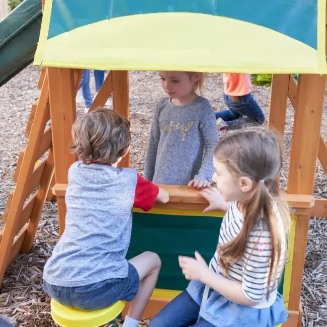 Thumbnail: Kidkraft Brightside Wooden Swing Set / Playset