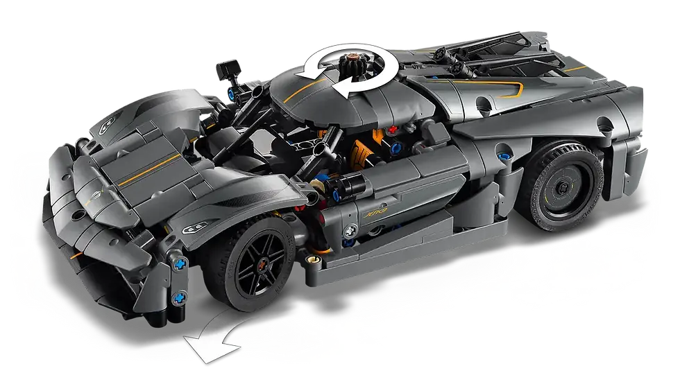 Thumbnail: LEGO 42173 Technic Koenigsegg Jesko Absolut Grey Hypercar