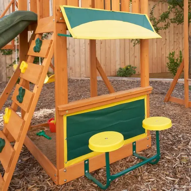 Thumbnail: Kidkraft Brightside Wooden Swing Set / Playset