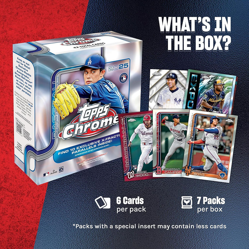 Thumbnail: Topps 2025 Chrome Baseball - Mega Box (Factory Sealed)