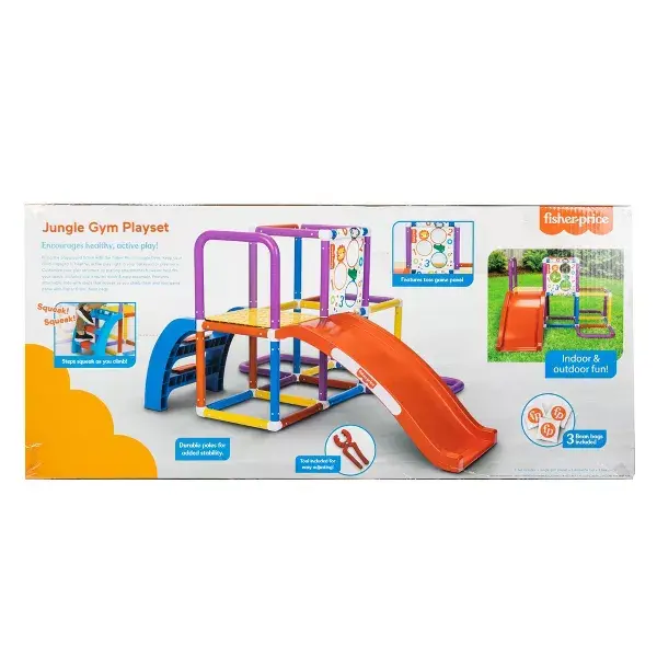 Thumbnail: Fisher-Price Climbing Jungle Gym Play Set with Toss Game
