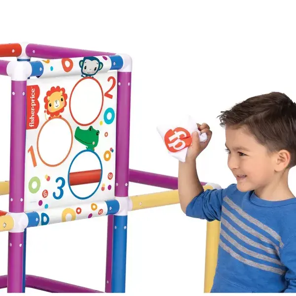 Thumbnail: Fisher-Price Climbing Jungle Gym Play Set with Toss Game
