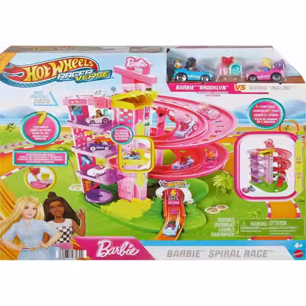 Thumbnail: Hot Wheels RacerVerse Barbie Spiral Race Playset
