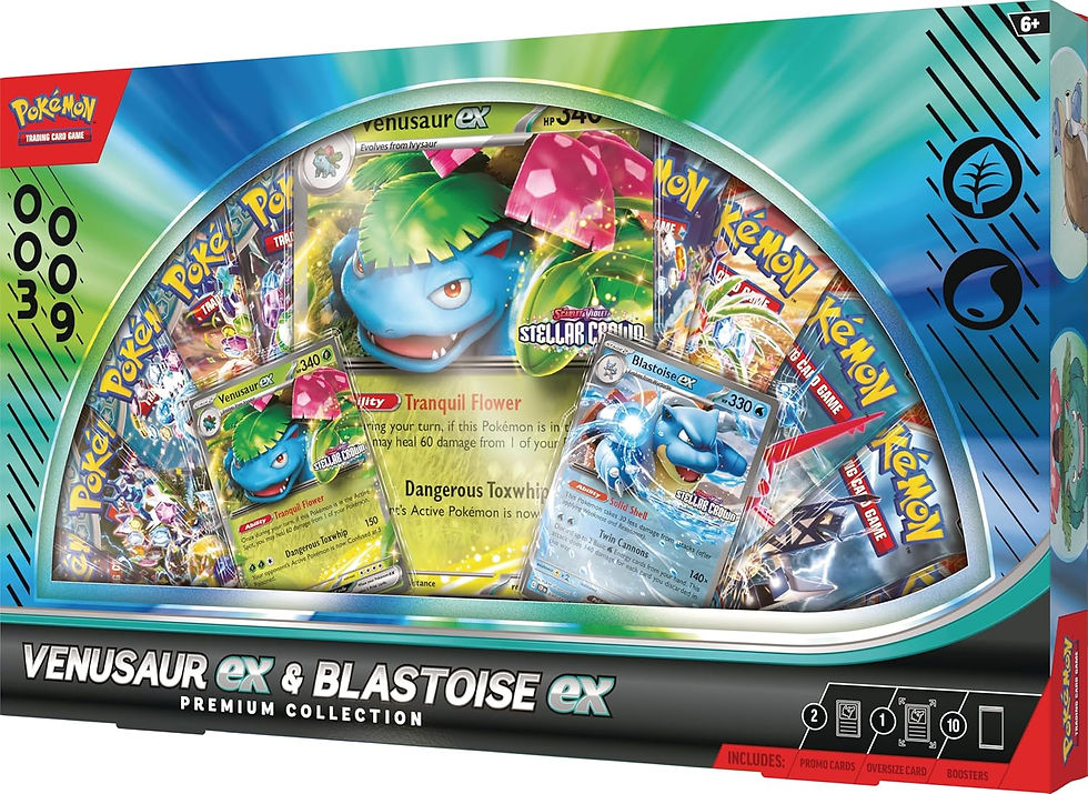 Thumbnail: Pokémon TCG: Venusaur ex & Blastoise ex Premium Collection