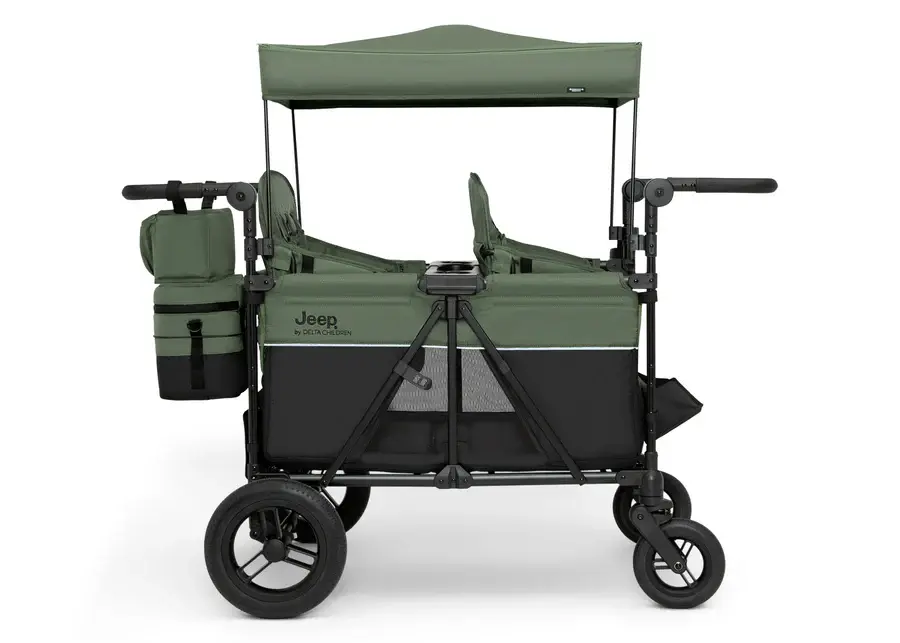 Thumbnail: Delta Children Jeep Wrangler Deluxe Stroller Wagon with Cooler Bag