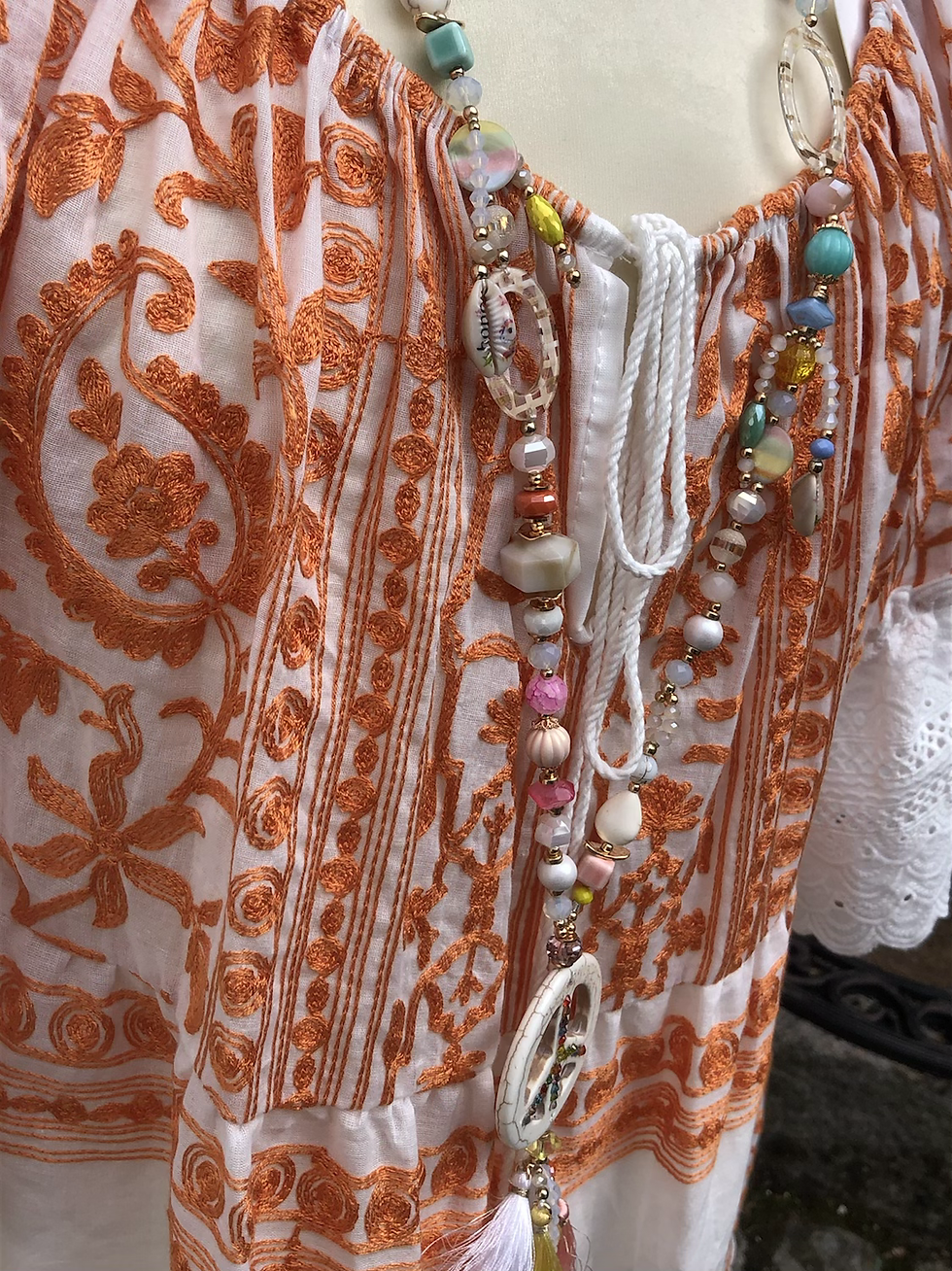 Miniaturbild: Ibizakleid mit Stickereien