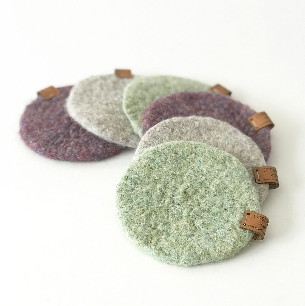 Thumbnail: Wool coasters (4 pcs.)