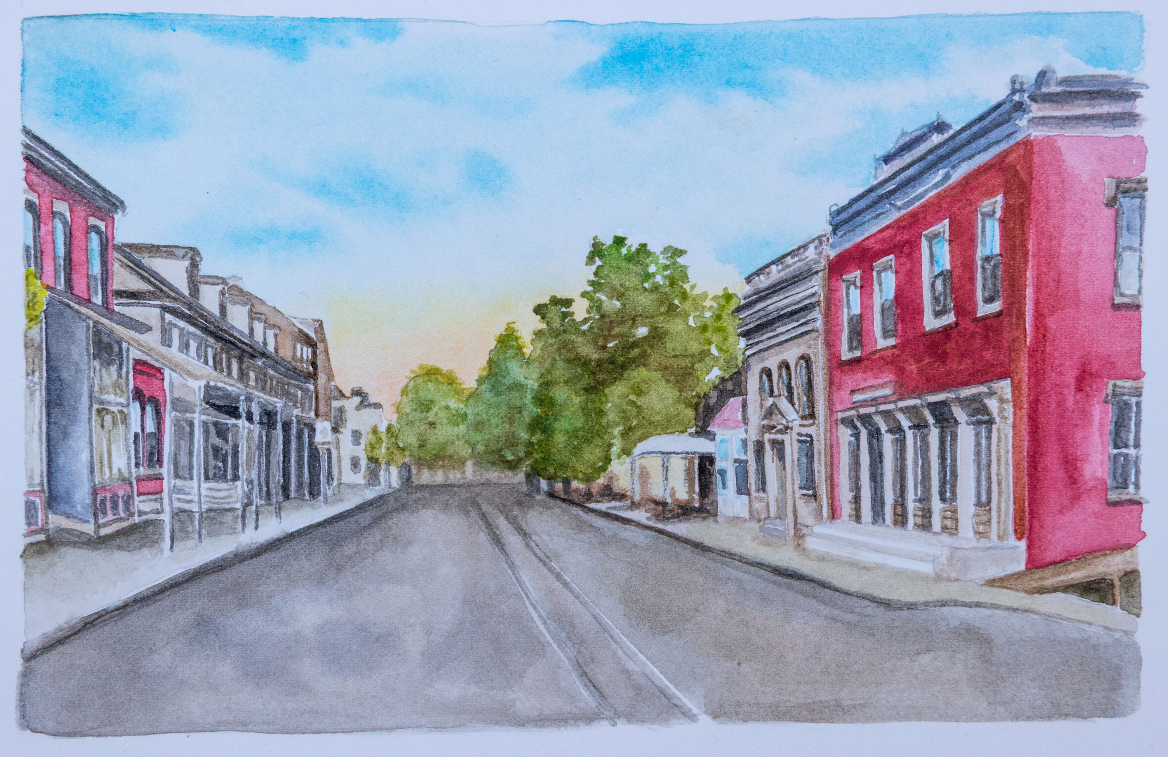 Vintage Town 2 Print