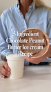 5 Ingredient Chocolate Peanut Butter Ice Cream Recipe