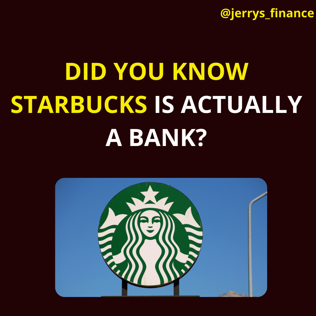 What!? Starbucks is actually a bank? How would that even work? content media