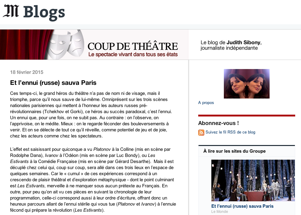 Coup de théâtre