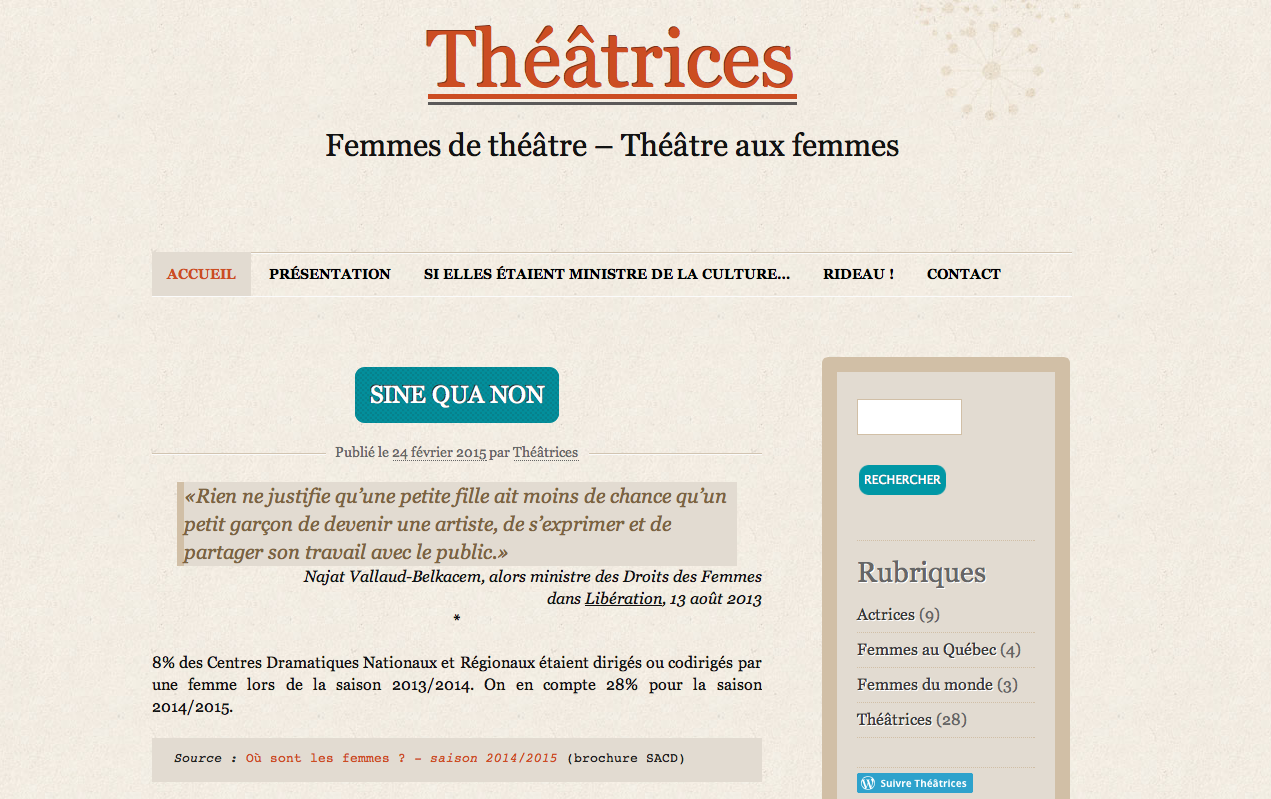 Théâtrices