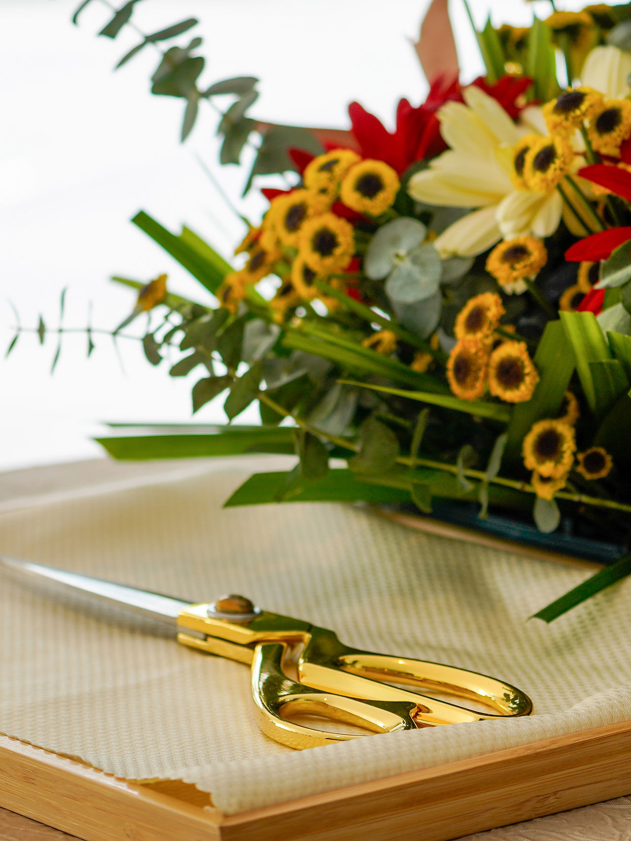 Close-up of the ceremonial scissors used for the ribbon-cutting at the Philippine Embassy in Singapore inauguration.