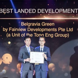 Belgravia Green Wins Best Landed Development Award for 3-Storey Seletar Residences
