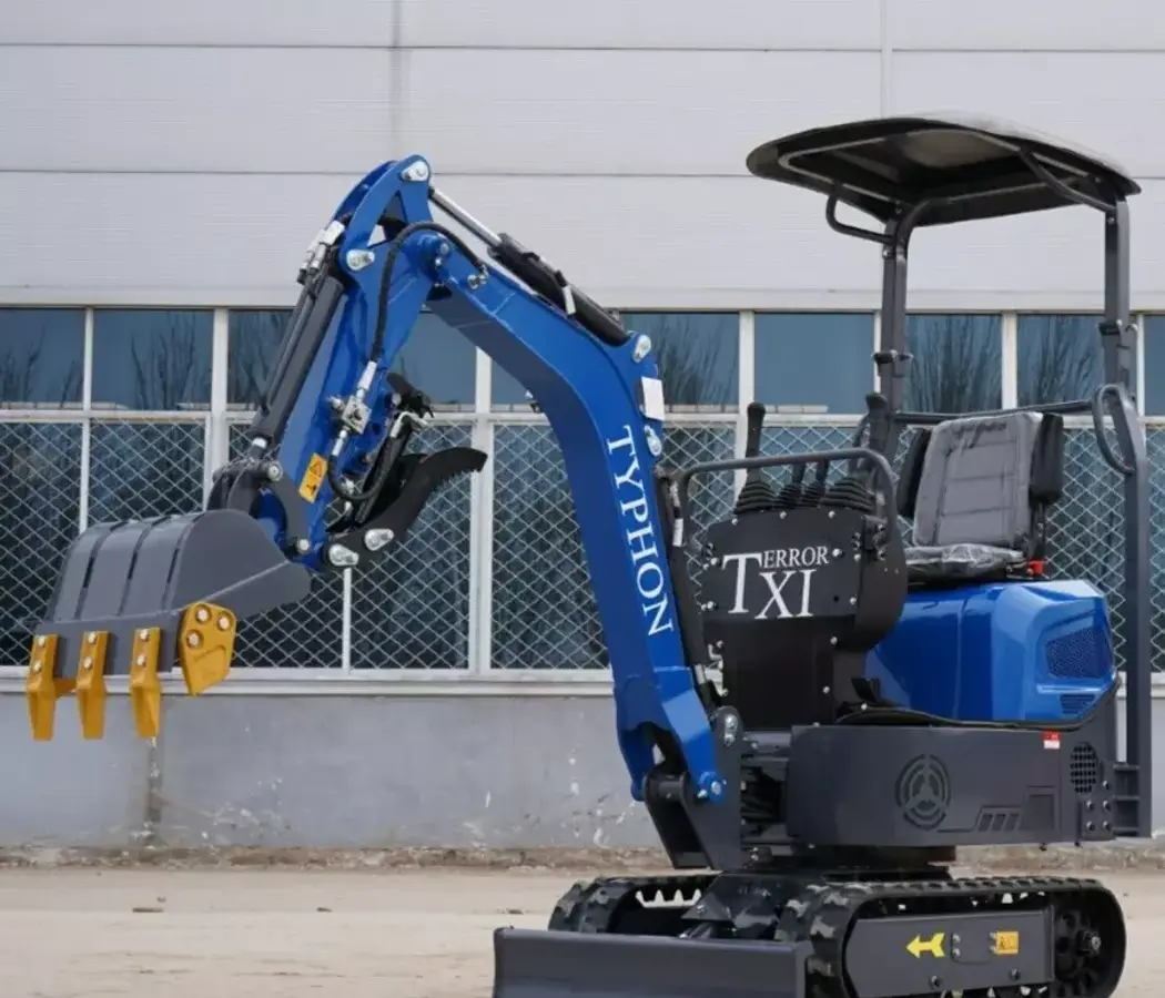 TERROR XI Mini Excavator 1 Ton Digger 13.5hp Gas Tracked Crawler B&S EPA Engine