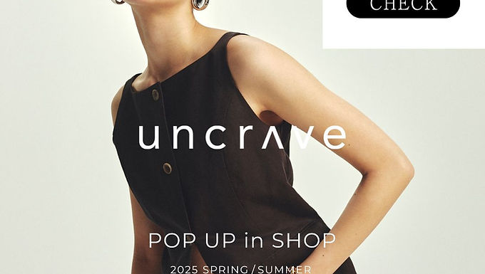 【広島ミナモア限定！】uncrave POPUP開催！今だけの特別ラインナップをお見逃しなく✨
