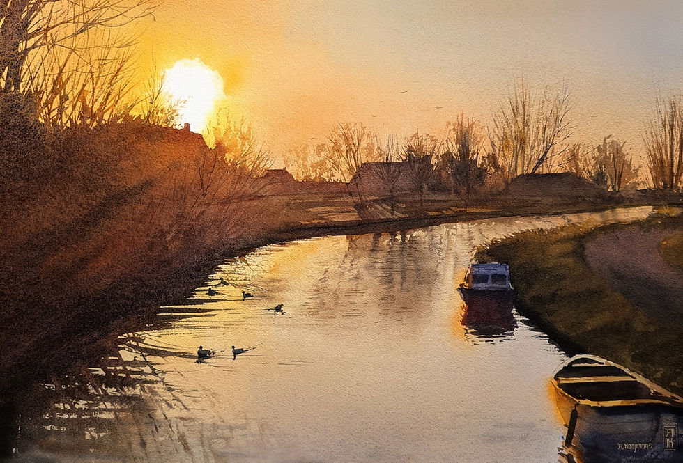 Ringvaart bij Avond