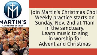 Join Martin’s Christmas Choir!