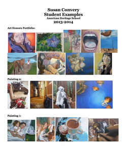 Susan Convery Student Examples 2013 2014