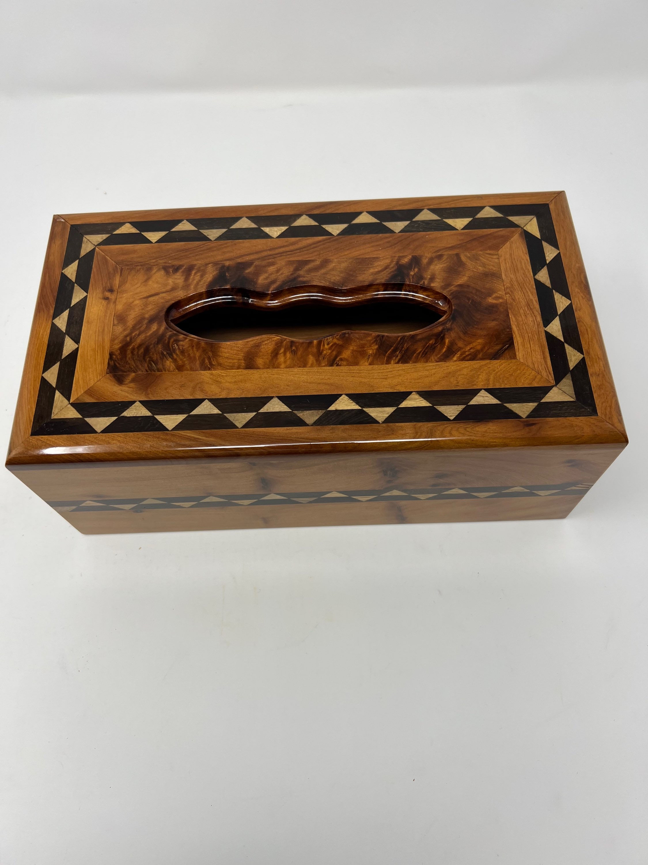 Engraving ,Wooden tissue box cover
