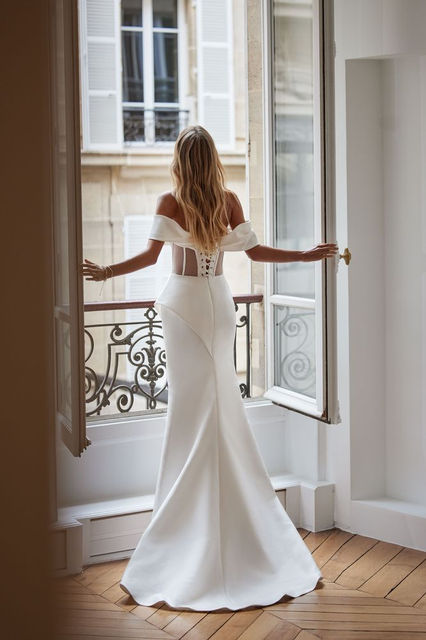 Brautkleid mit Schnürung