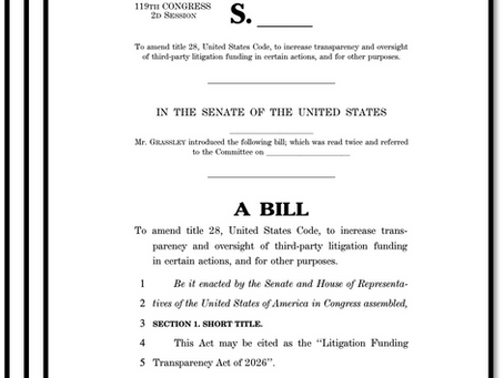 The Litigation Funding Transparency Act of 2026: A Critical Analysis of Its Impact on Patent Enforcement and Plaintiff Access to Justice
