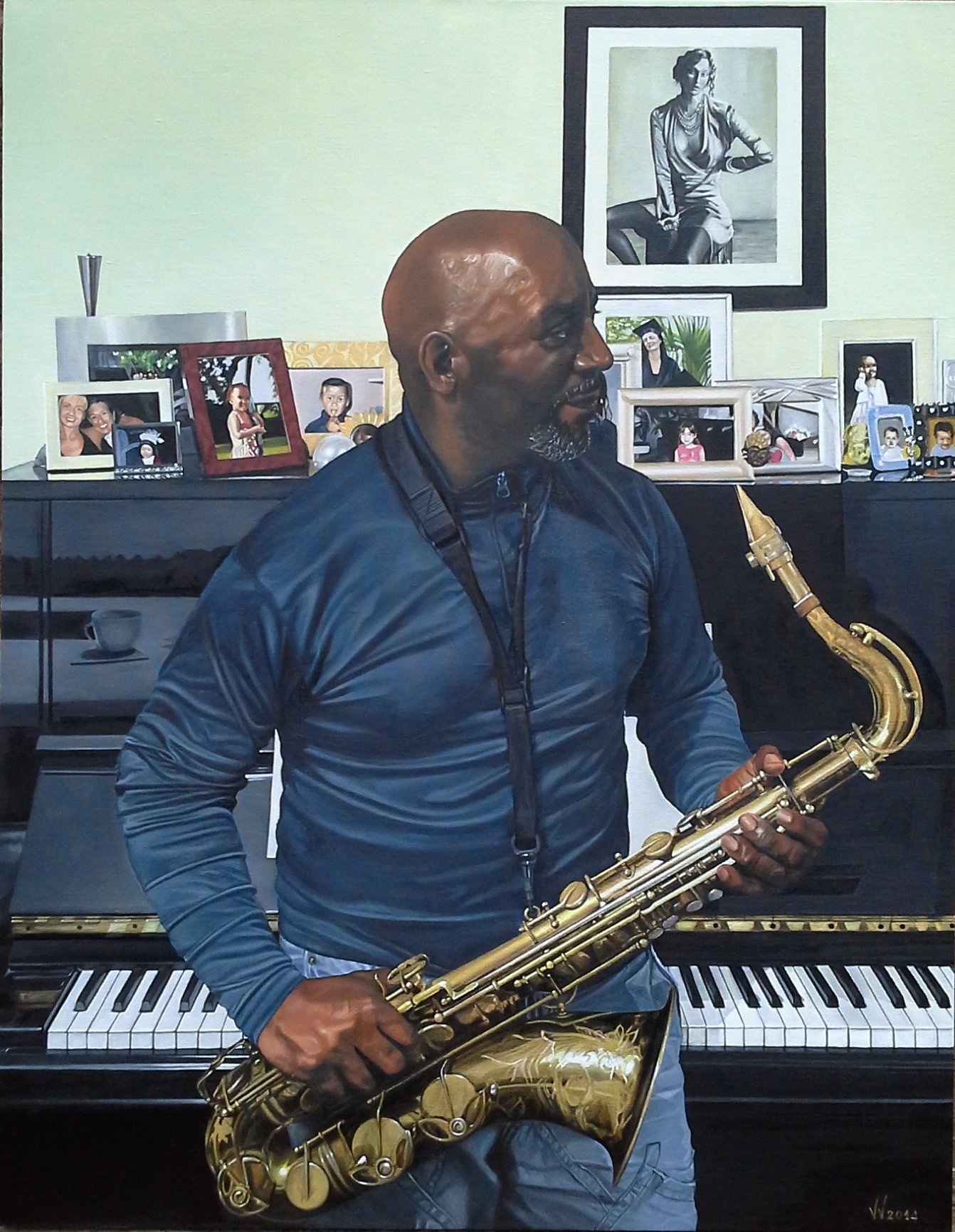 Portrait of a saxophonist