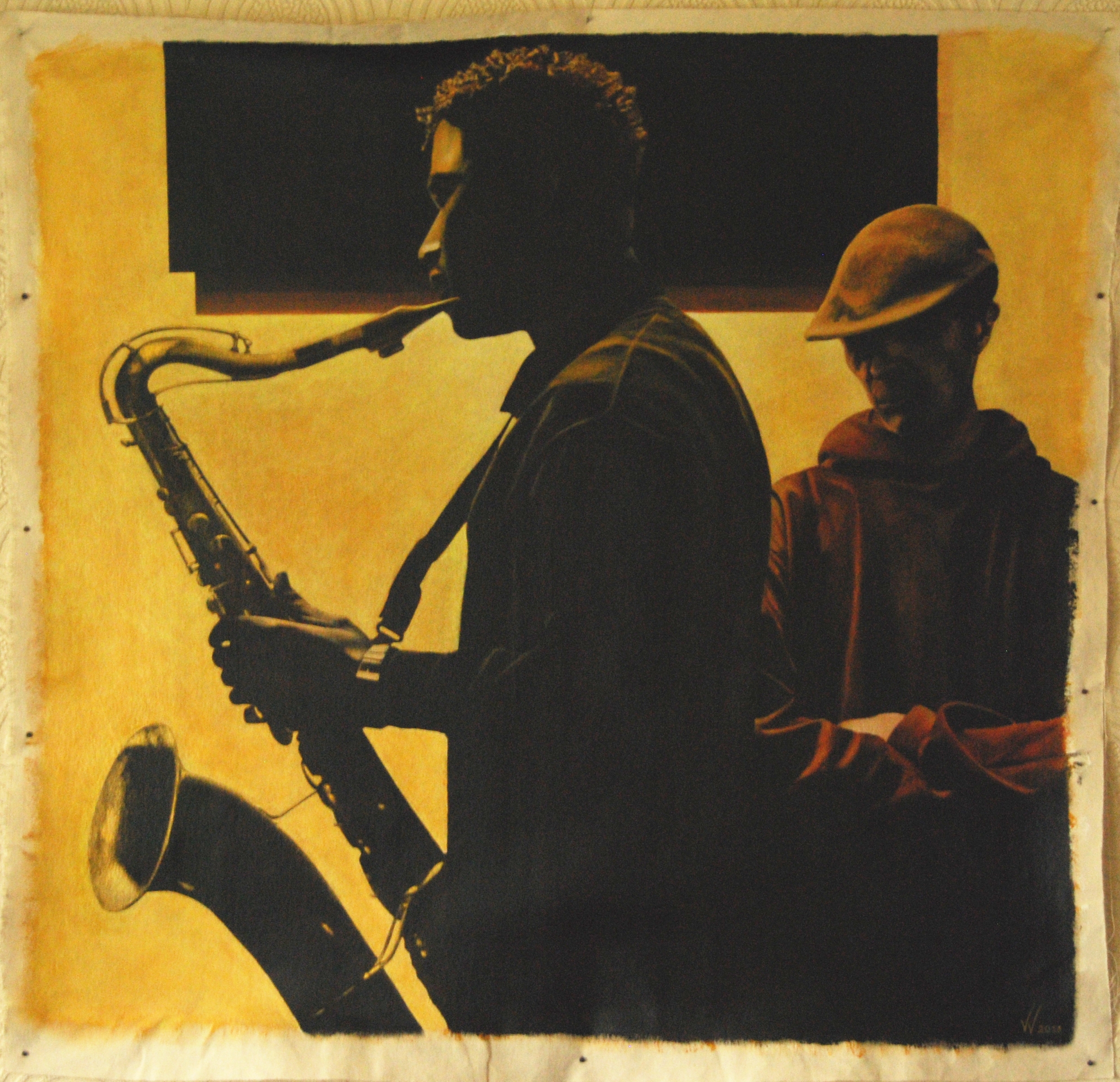 Portrait of a saxophonist