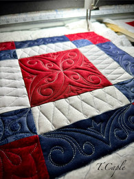 Mid-custom quilting block fillers